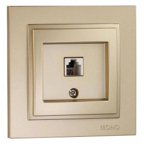 Розетка телефонная RJ-11 Mono Electric Despina 102-222205-124