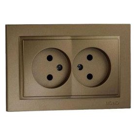 Розетка двойная Mono Electric Despina 102-232305-121