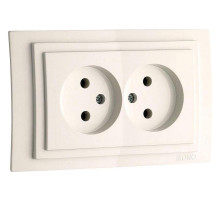 Розетка двойная Mono Electric Larissa 103-010105-121