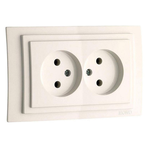 Розетка двойная Mono Electric Larissa 103-010105-121