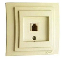 Розетка телефонная RJ-11 Mono Electric Larissa 103-171705-124
