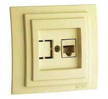 Розетка Ethernet RJ-45 Mono Electric Larissa 103-171705-125