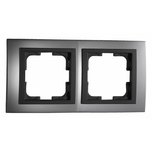 Рамка на 2 поста Mono Electric Chrome 106-420000-161