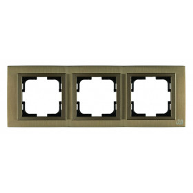 Рамка на 3 поста Mono Electric Chrome 106-430000-162