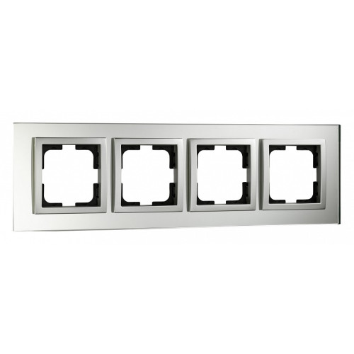 Рамка на 4 поста Mono Electric Style Glass 107-700000-163