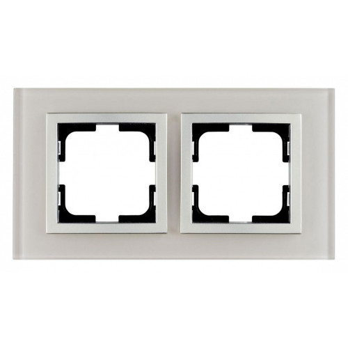 Рамка на 2 поста Mono Electric Style Glass 107-710000-161
