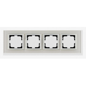 Рамка на 4 поста Mono Electric Style Glass 107-710000-163