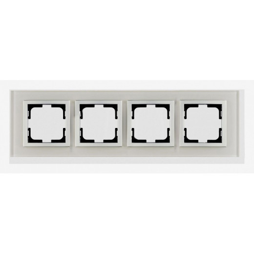 Рамка на 4 поста Mono Electric Style Glass 107-710000-163