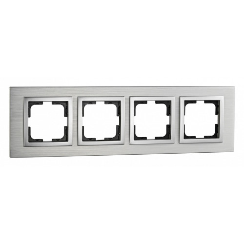 Рамка на 4 поста Mono Electric Style Aluminium 107-800000-163