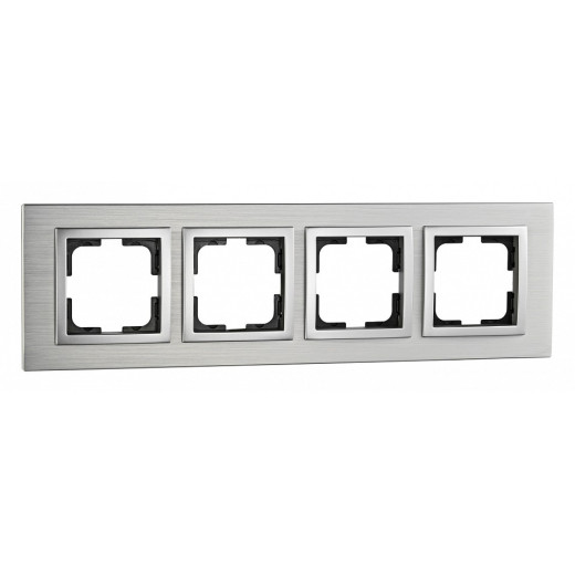 Рамка на 4 поста Mono Electric Style Aluminium 107-800000-163