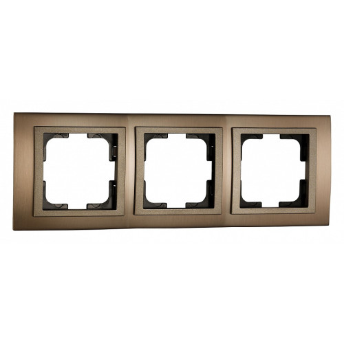 Рамка на 3 поста Mono Electric Style Aluminium 107-810000-162