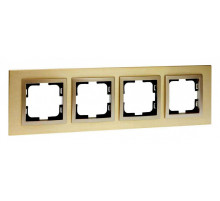 Рамка на 4 поста Mono Electric Style Aluminium 107-830000-163