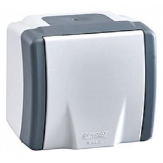 Розетка влагозащищенная с заземлением и крышкой Mono Electric Octans IP54 154-020006-116