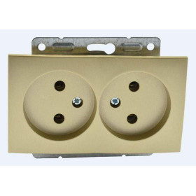 Розетка двойная, без рамки Mono Electric Despina / Larissa 500-002205-121