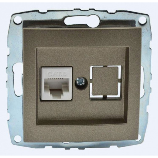 Розетка Ethernet RJ-45 без рамки Mono Electric Despina / Larissa 500-002305-125