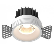 Встраиваемый светильник Maytoni Round DL058-12W3K-TRS-W