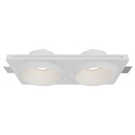 Встраиваемый светильник Maytoni Gyps Modern DL124-GU10-02-TRS-W