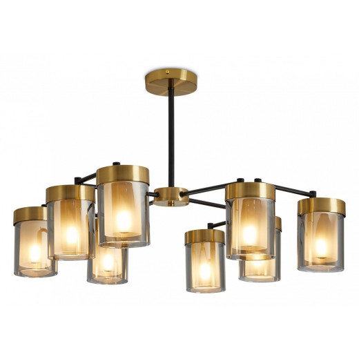 Люстра на штанге Freya Lora FR5432PL-08BBS