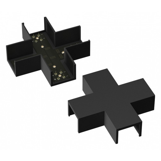 Соединитель X-образный для треков Maytoni Elasity TRA160CX-11B