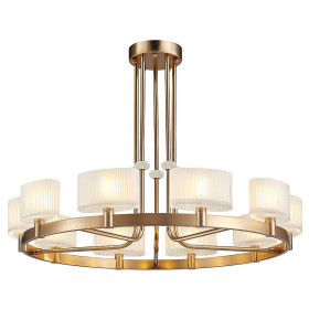 Люстра на штанге Newport 4330 4338+2/C new gold