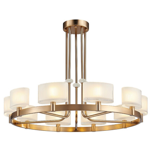 Люстра на штанге Newport 4330 4338+2/C new gold