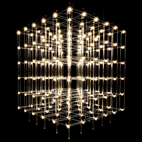 Подвесная люстра O-LUCE Cosmic Glass ячейка 15*15 см 1094011-0