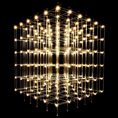 Подвесная люстра O-LUCE Cosmic Glass ячейка 15*15 см 1094011-6