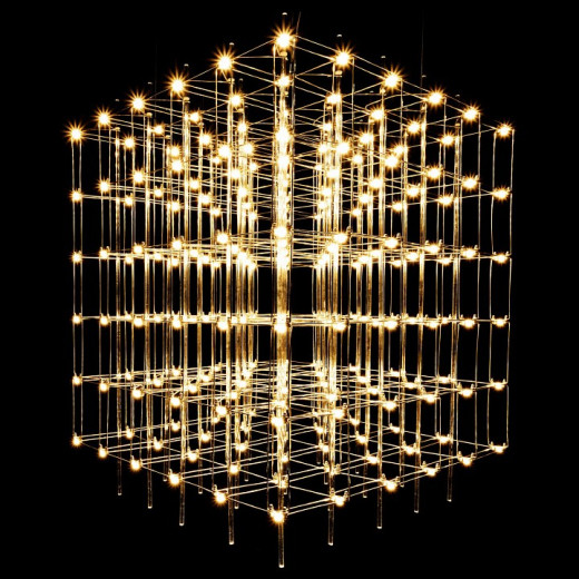 Подвесная люстра O-LUCE Cosmic Glass ячейка 15*15 см 1094011-6