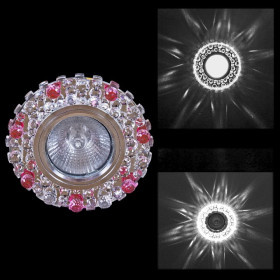 Встраиваемый светильник  00755-9.0-001CN MR16+LED3W CL+PK