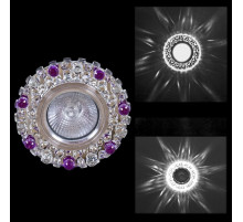 Встраиваемый светильник  00755-9.0-001CN MR16+LED3W CL+PP