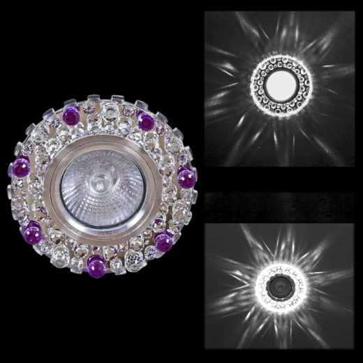 Встраиваемый светильник  00755-9.0-001CN MR16+LED3W CL+PP