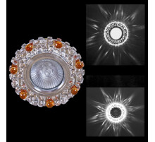 Встраиваемый светильник  00755-9.0-001CN MR16+LED3W CL+TEA