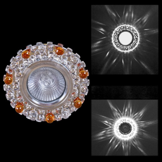 Встраиваемый светильник  00755-9.0-001CN MR16+LED3W CL+TEA