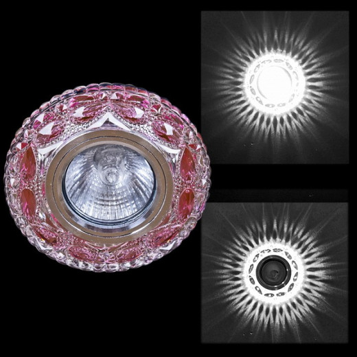 Встраиваемый светильник  00757-9.0-001CN MR16+LED3W CL+PK