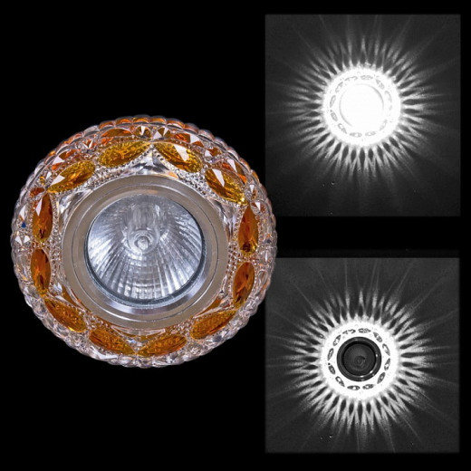 Встраиваемый светильник  00757-9.0-001CN MR16+LED3W CL+TEA