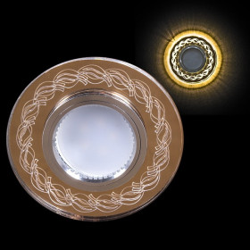 Встраиваемый светильник  00923-9.0-001CN MR16+LED3W FGD