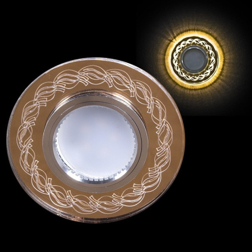 Встраиваемый светильник  00923-9.0-001CN MR16+LED3W FGD