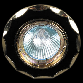 Встраиваемый светильник  01001-9.0-001AK MR16 BK+GD