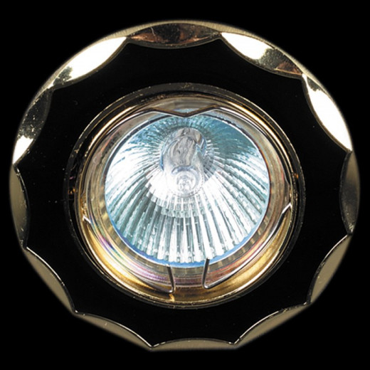 Встраиваемый светильник  01001-9.0-001AK MR16 BK+GD