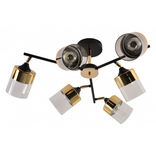 Люстра на штанге 01555-3.3-06B BK+FGD