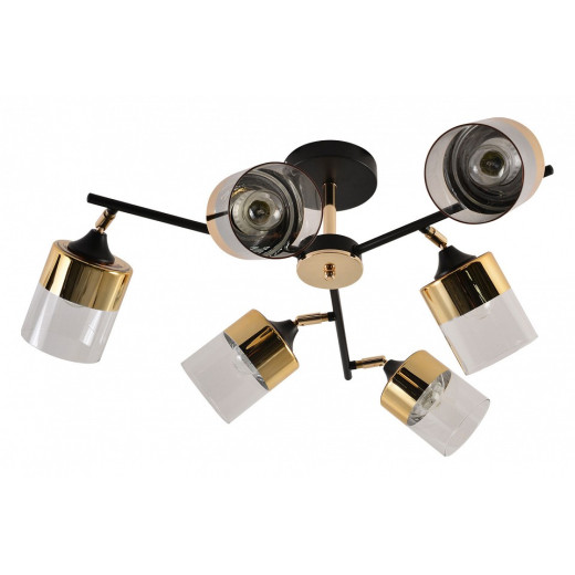 Люстра на штанге 01555-3.3-06B BK+FGD