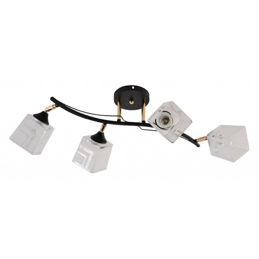 Люстра на штанге 01594-3.3-04B BK+FGD