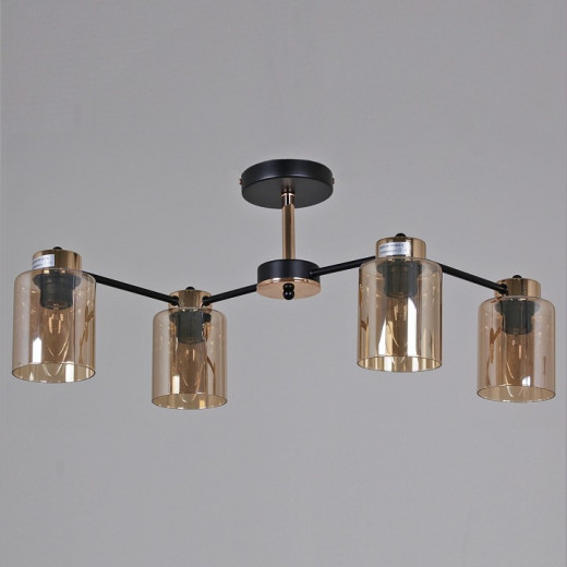 Люстра на штанге 01606-0.3-04 BK+FGD