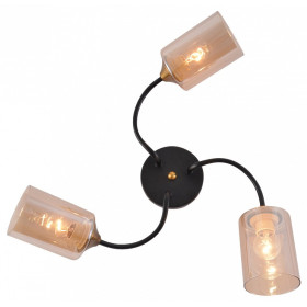 Потолочная люстра 01608-0.3-03 BK+BRASS