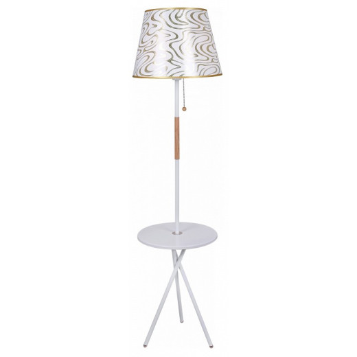 Стол журнальный с торшером 01721-2.6-01B WH