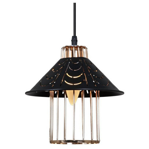 Подвесной светильник 02501-0.9-01 BK+GD