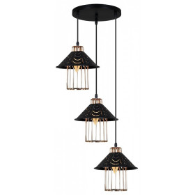 Подвесной светильник 02501-0.9-03 BK+GD