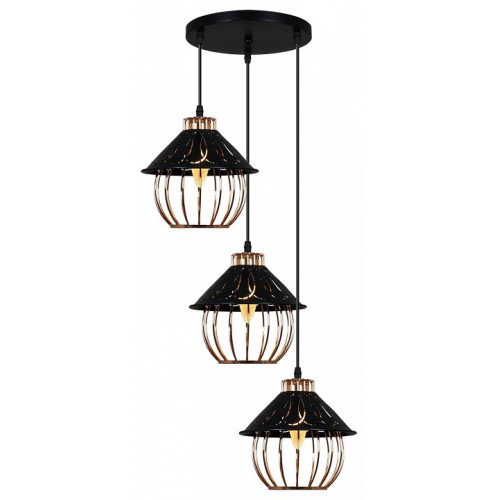 Подвесной светильник 02503-0.9-03 BK+GD