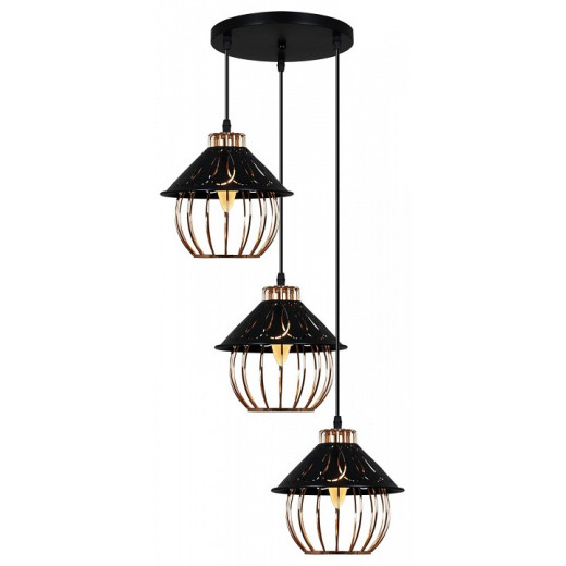 Подвесной светильник 02503-0.9-03 BK+GD