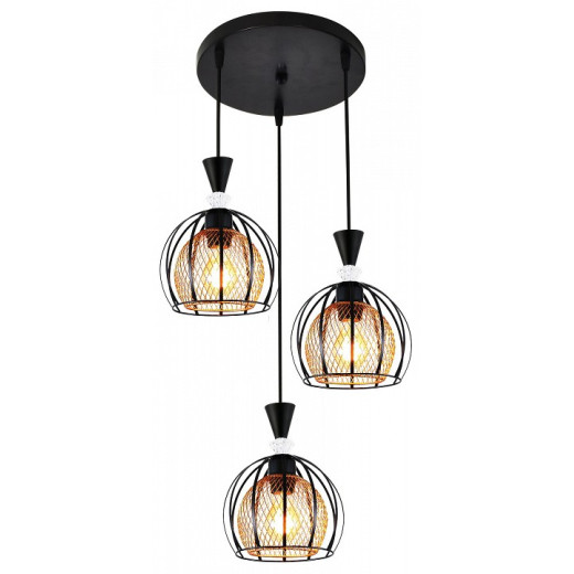 Подвесной светильник 03061-0.9-03 BK+GOLD